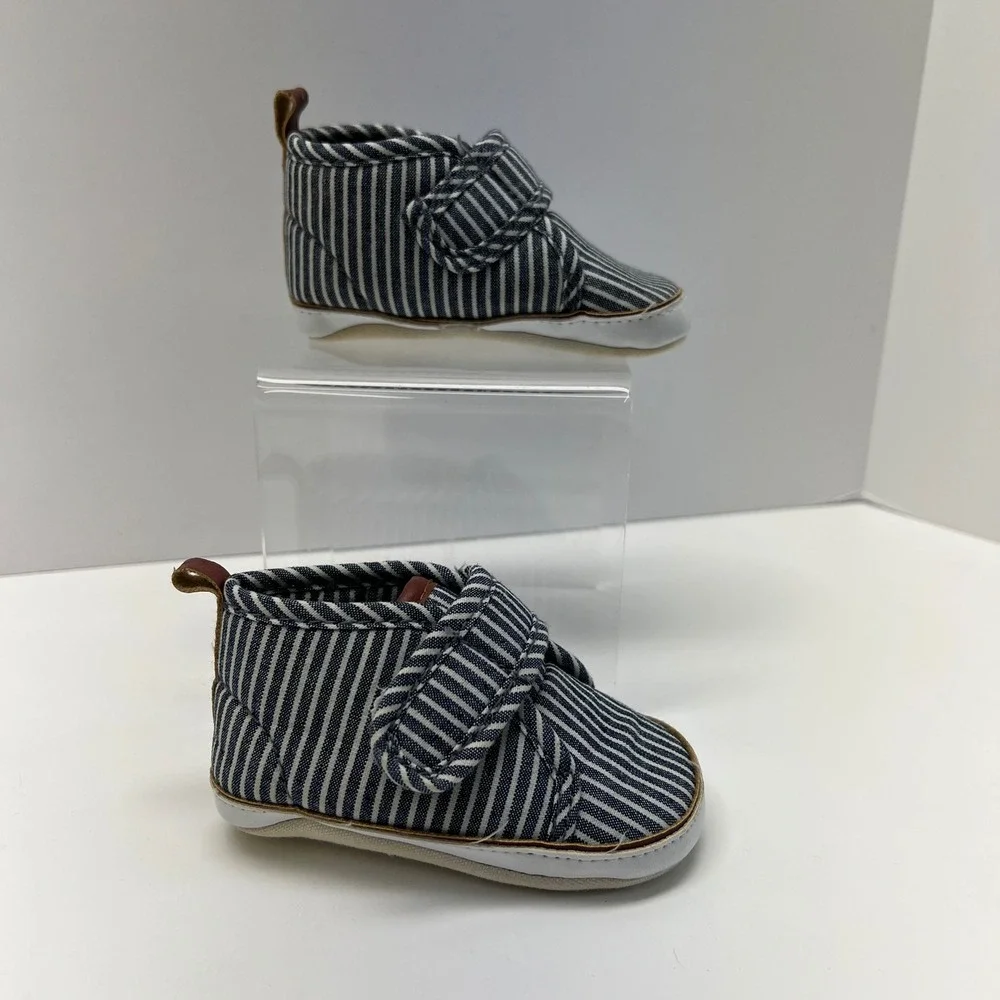 OshKosh b'gosh Shoes Sneakers Striped Hook and Loop Size 2